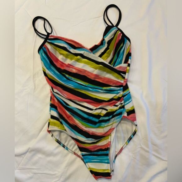 MagicSuit Playful Stripes Size 16 - Picture 1 of 10